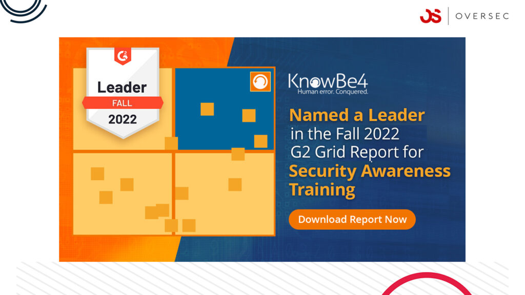 KnowBe4 uznane za lidera w kategorii Security Awareness Training według G2 Grid Report Fall 2022.
